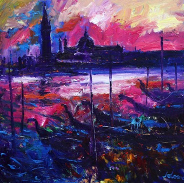Eveninglight San Gorgio Maggiore Venice 24x24 Eveninglight San Gorgio Maggiore Venice 24x24